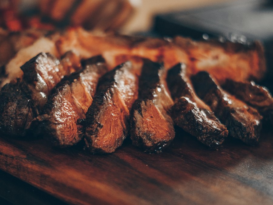 Sliced Brazilian-style grilled beef